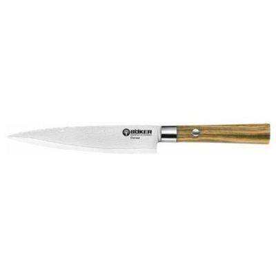 Boker Damascus Olive Wood Utility Knife