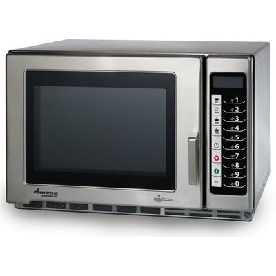 Amana 1200W Heavy Duty Commercial Microwave with Push Button Controls (RFS12TS) - Stainless Steel