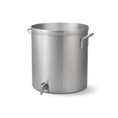 Vollrath 40-qt Stock Pot with Faucet - Heavy-Duty, Natural-Finish Aluminum