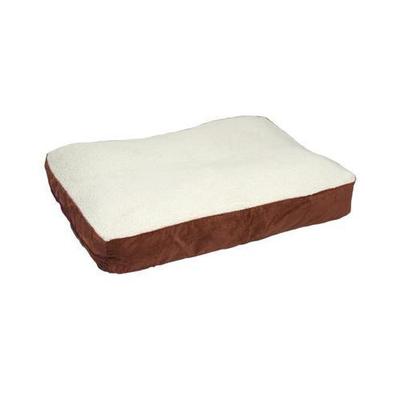 Buster Dog Mat - Size: Small (36 L x 24 W), Color: Crimson / Sherpa
