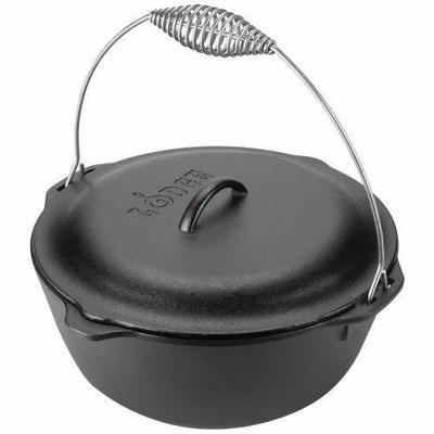 Lodge L10DO3 Lodge Logic Dutch Oven, 7 Quart, 12" dia. X 4-3/4" Deep