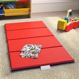 Children's Factory 2" Thick Folding Nap Mat Vinyl in Red | 2 H x 48 W x 24 D in | Wayfair CF400-519RB