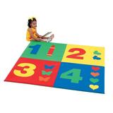 Children's Factory Vegan Leather Playmat Vinyl in Blue/Green/Red | 1 H x 60 W x 60 D in | Wayfair CF362-161