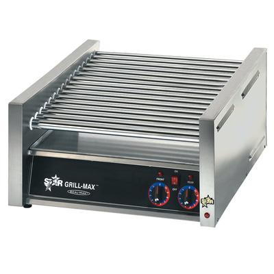 Star Grill-Max 24" W Hot Dog Roller Grill With Chrome Rollers (45C) - Stainless Steel