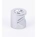 Alno Inc Swarovski Crystal Cylindrical Knob Metal in Gray | 0.75" H x 0.75" W x 0.75" D | Wayfair C823-34-PC