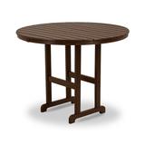 POLYWOOD® Round Farmhouse Counter Outdoor Table Plastic in Gray/White | 37 H x 36 W x 36 D in | Wayfair RRT236MA