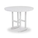 POLYWOOD® Round Farmhouse Counter Outdoor Table Plastic in Gray/White | 37 H x 36 W x 36 D in | Wayfair RRT236WH
