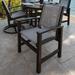 POLYWOOD® Coastal Dining Chair Plastic/Resin/Sling in Black | 36 H x 24.5 W x 25 D in | Outdoor Dining | Wayfair 9010-BL909