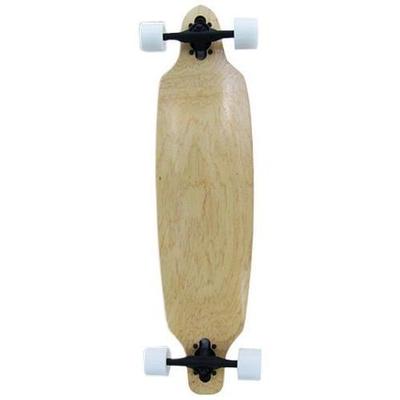 Moose Complete Drop Through Longboard with 70mm Wheels, Natural