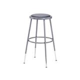 National Public Seating 6424H 32.5-Inch Adjustable Stool with Upholstered Seat screenshot. Chairs directory of Office Furniture.