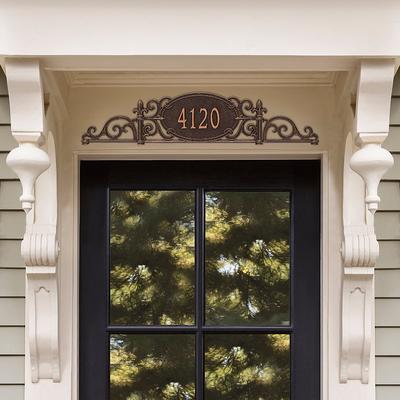 Marietta Door Plaque - Standard, Bronze/Gold - Frontgate