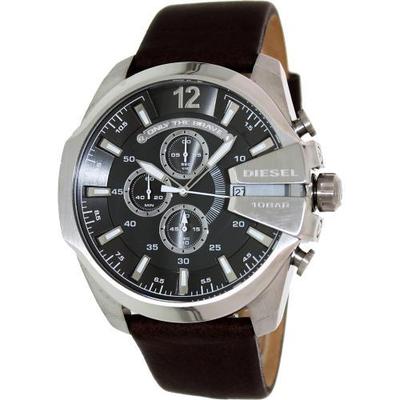 Diesel Men's DZ4290 Brown Leather Quartz Watch
