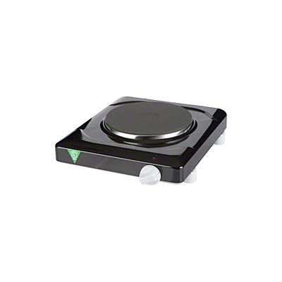 Cadco 1500W Counter Cast Iron Hotplate With Single Burner & Infinite Controls (KR1) - Black