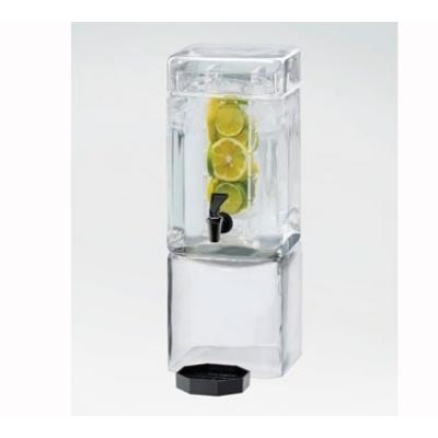 Cal Mil 1.5 Gallon Square Infusion Dispenser (1112-1INF) - Glass