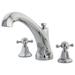 Kingston Brass Metropolitan Double Handle Deck Mounted Roman Tub Faucet in Gray | Wayfair KS4321BX