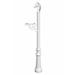 Qualarc Lewiston Mailbox 80.75" H In-Ground Decorative Post Aluminum in White | 61 H x 8.5 W x 10 D in | Wayfair LPST-801-WHT