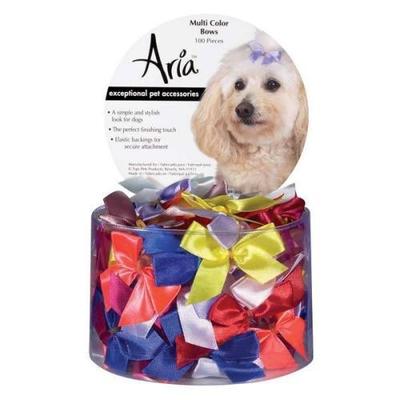 Aria 5/8" In Multi-Color Bows Canister 100/Pcs