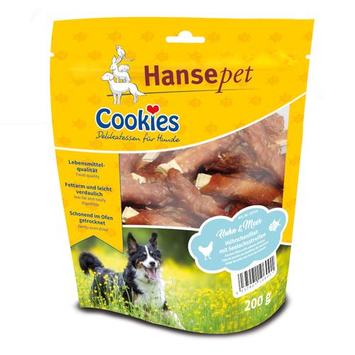 3 x 200g Hähnchenfilet mit Seelachsstreifen Cookie's Hundesnack