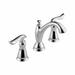 Delta Linden Widespread Bathroom Faucet 3 Hole, 2-handle Bathroom Sink Faucet w/ Drain Assembly, Metal in Gray | Wayfair 3594-MPU-DST