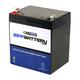 Zipp Battery 12V (12 Volts) 4.5Ah Sealed Lead Acid (SLA) Battery - T1 Terminals - for Zb-12-4.5