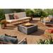 Real Flame BALTIC Concrete Fire Pit Table w/ Lid Concrete in Gray/White | 15.75 H x 36.5 W x 36.5 D in | Wayfair 9720LP-GLG