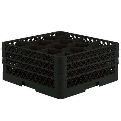 Vollrath TR18JJJ Traex® Rack Max Full-Size Black 12-Compartment 7 7/8" Glass Rack