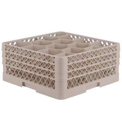 Vollrath TR18JJJ Traex® Rack Max Full-Size Beige 12-Compartment 7 7/8" Glass Rack