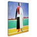 Trademark Fine Art 'Woman w/ Rake 1928-32' Painting Print on Wrapped Canvas Canvas | 24 H x 18 W x 2 D in | Wayfair BL01252-C1824GG