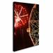 Trademark Fine Art "Coney Island Wonder Wheel Fireworks" by Yale Gurney Photographic Print on Wrapped Canvas Canvas | 19 H x 12 W x 2 D in | Wayfair