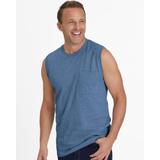 Blair Men's John Blair Everyday Jersey Knit Sleeveless Pocket Tee - Blue - 5XL