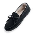 Blair Men's John Blair Suede Moccasin Slippers - Black - 13 - Medium