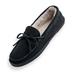 Blair John Blair Suede Moccasin Slippers - Black - 13 - Medium