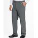 Blair Men's John Blair Signature Adjust-A-Band Relaxed-Fit Gabardine Dress Pants - Grey - 46