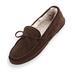 Blair Men's John Blair Suede Moccasin Slippers - Brown - 9 - Womens