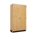 Diversified Woodcrafts Hinged Classroom Cabinet w/ 2 Doors Wood in Brown | 84 H x 48 W x 22 D in | Wayfair 353-4822