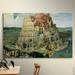 ArtWall Tower of Babel by Pieter Bruegel - Graphic Art Print on Canvas Metal in Green | 24 H x 32 W x 2 D in | Wayfair Bruegel-004-24x32-w