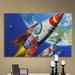 ArtWall Spacepatrol2 by Eric Joyner - Wrapped Canvas Graphic Art Print Canvas in White | 36 H x 48 W x 2 D in | Wayfair Ericj-003-36x48-w