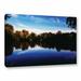 ArtWall 'Lake View' by John Black Photographic Print on Wrapped Canvas Metal in Blue/Brown | 32 H x 48 W x 2 D in | Wayfair Oce036-32x48-w