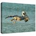 ArtWall 'Pelican11a' by Lindsey Janich Photographic Print on Wrapped Canvas in White | 24 H x 36 W x 2 D in | Wayfair 0jan040-24x36-w