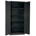 Hallowell Duratough 2 Door Storage Cabinet Stainless Steel in Black/Gray | 78 H x 48 W x 24 D in | Wayfair HW4CC8478-4CL