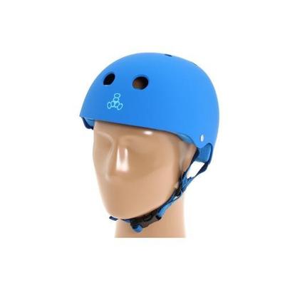 Triple Eight Brainsaver Multi-Impact Helmet w/ Sweatsaver Liner Skateboard Helmet - Royal Blue Rubbe