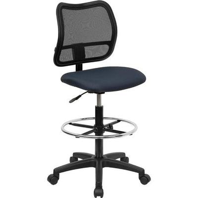 Ergonomically Contoured Mesh Back Drafting Stool, Multiple Colors