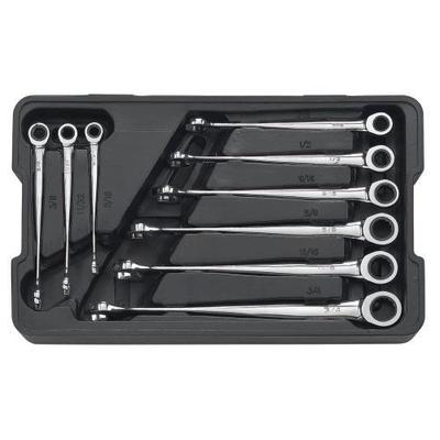 GearWrench 9 Piece SAE X-Beam Combination Ratcheting Wrench Set