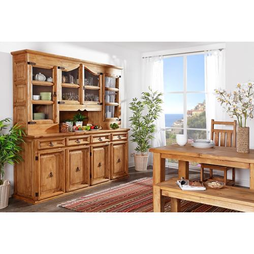 Buffet - 4 Glas-, 4 Holztüren