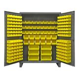 Durham Manufacturing 78" H x 60" W x 24" D Cabinet, Steel in Gray/Yellow | 78 H x 60 W x 24 D in | Wayfair HDC60-198-95