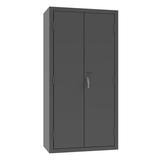 Durham Manufacturing 72" H x 36" W x 18" D Flush Door Style Empty Cabinet in Gray | 72 H x 36 W x 18 D in | Wayfair 3602-BLP-95