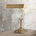 Lite Source Piano Mate 20" high Antique Brass Banker's Desk Lamp