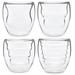 Ozeri Curva Artisan Series Double Wall 8 oz Beverage Glasses & Tumblers Glass in Brown | 3.4 H in | Wayfair DW080AS
