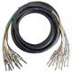 Pronomic Stage MJJ8-6 Multicore Kabel 8 x 6,3 mm Klinke mono auf 8 x 6,3 mm Klinke mono 6 m