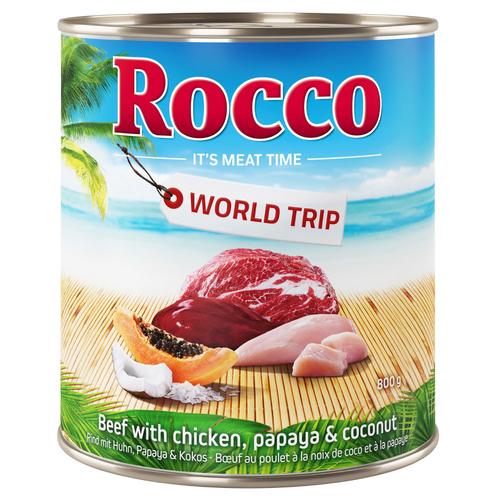 6 x 800g World Trip Jamaika Rocco Hundefutter nass